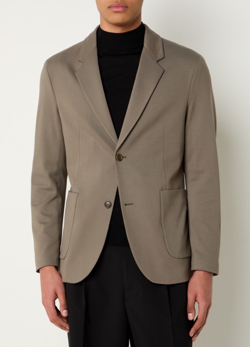 DRYKORN Marls regular fit colbert met opgestikte zakken - detail khaki
