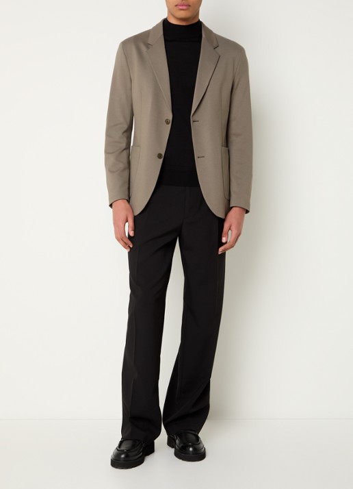 DRYKORN Marls regular fit colbert met opgestikte zakken - voorkant 6 khaki