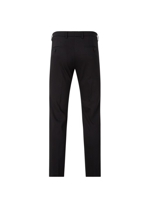 DRYKORN Slim fit pantalon met stretch - achterkant 2 zwart