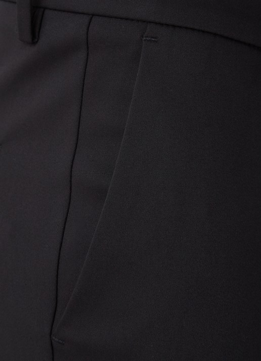 DRYKORN Slim fit pantalon met stretch - detail zwart