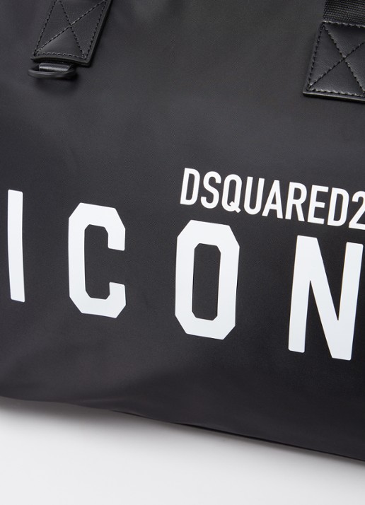 Dsquared2 Be Icon shopper met afneembare schouderriem - detail 5 zwart