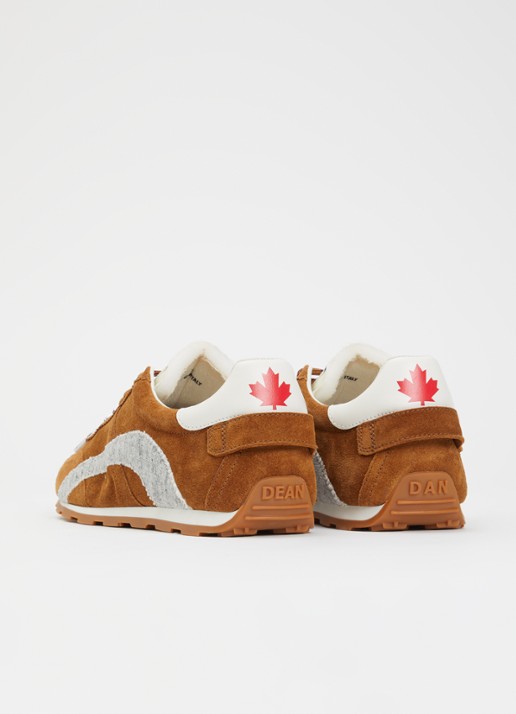 Dsquared2 DC-642 sneaker van kalfssuède - achterkant 2 camel