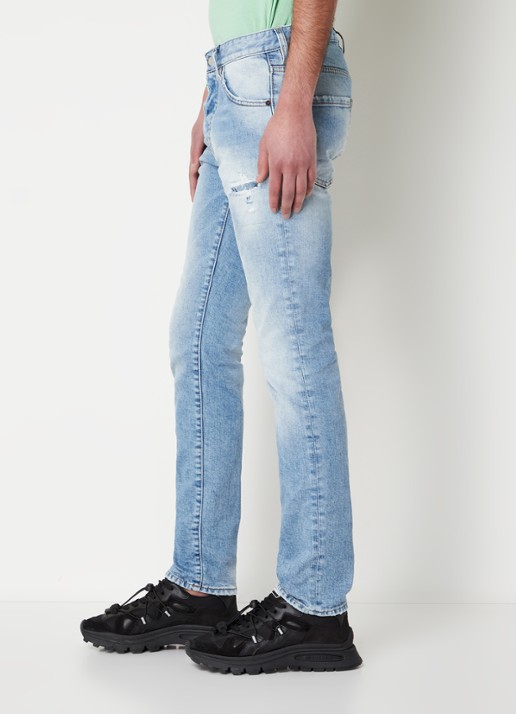 Dsquared2 Olop Cool Guy skinny jeans met lichte wassing - detail 2 indigo