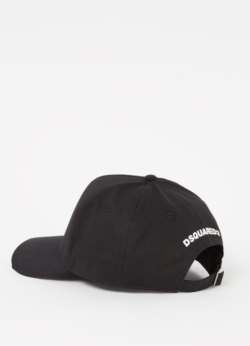 Dsquared2 Pet met logo - detail zwart