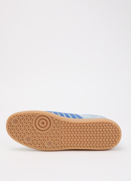 Dsquared2 Rebels sneaker van suède met kalfsleren details - detail 5 lichtblauw