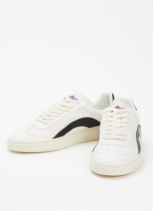 Dsquared2 Rider sneaker van kalfsleer - detail 2 wit