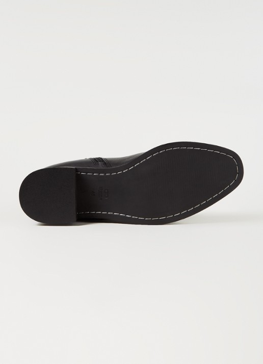 Dune London 484 Tesley overknee laars van leer - detail 5 zwart