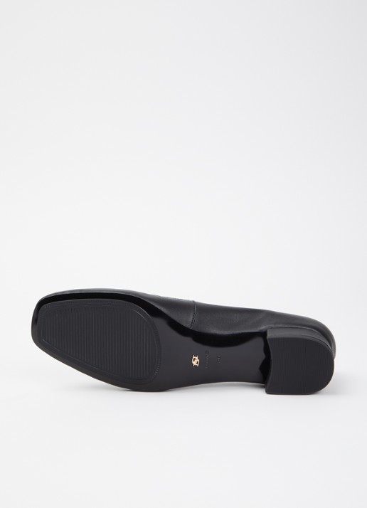 Dune London Approve ballerina met logo  - detail 3 zwart