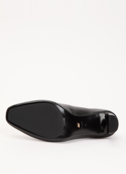 Dune London Arriving pump van leer - detail 5 zwart