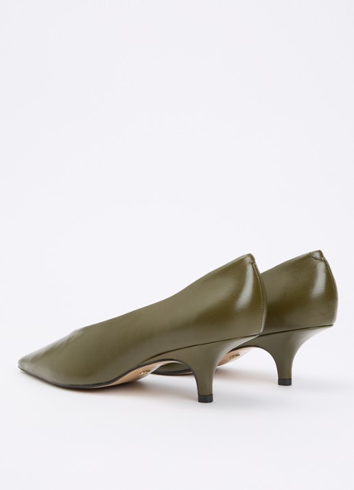 Dune London Audio pump van leer - achterkant 4 groen