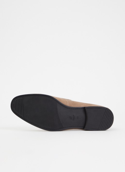 Dune London Barclays loafer van suéde  - detail 4 zand