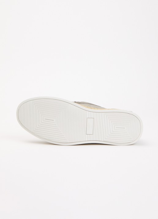 Dune London Barnies slip-on van suède - detail 5 olijfgroen