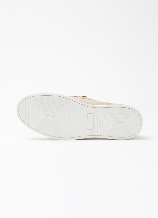 Dune London Barnies slip-on van suède - detail 5 beige