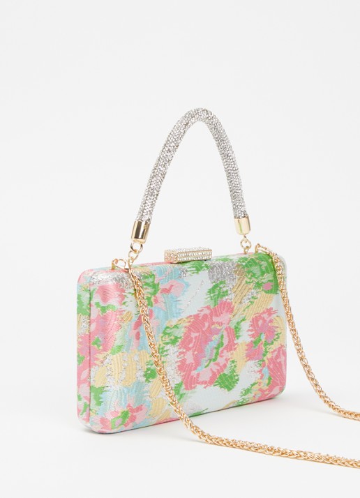 Dune London Beaut clutch met afneembare schouderriem - achterkant 2 groen