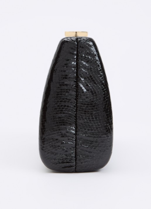 Dune London Belinda clutch met afneembare schouderriem - detail 3 zwart