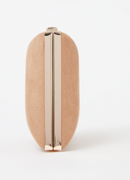 Dune London Bellaria clutch met afneembare schouderriem - detail 3 camel