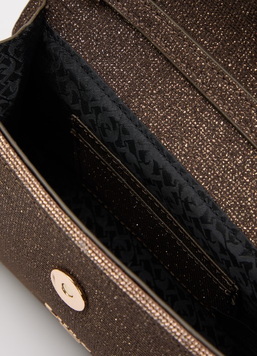 Dune London Bellini clutch met logo - detail 3 brons