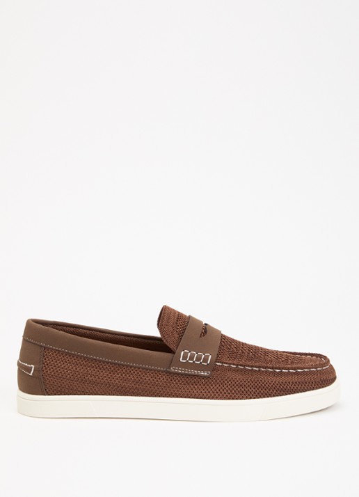 Dune London Benzy loafer met gebreid bovenwerk