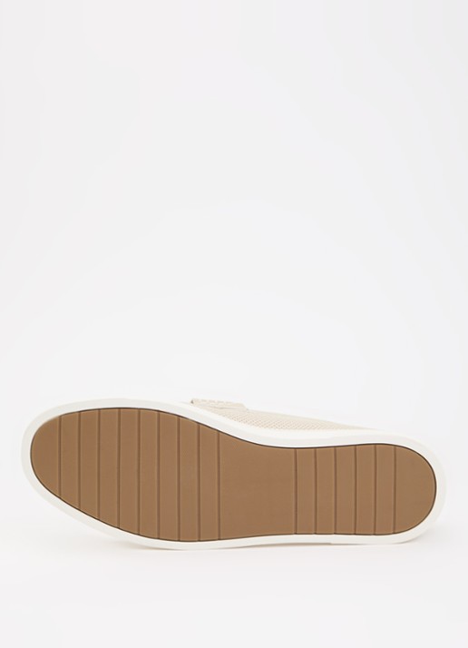 Dune London Benzy loafer met gebreid bovenwerk - detail 4 creme