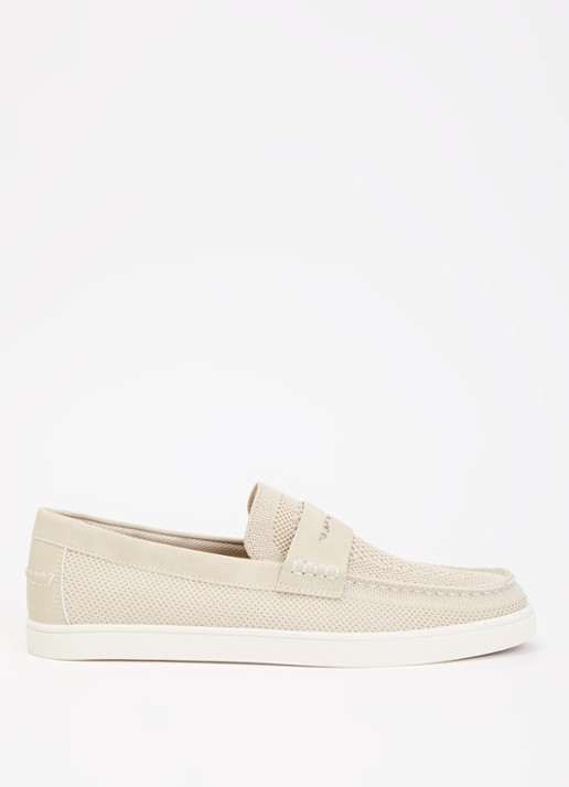 Dune London Benzy loafer met gebreid bovenwerk