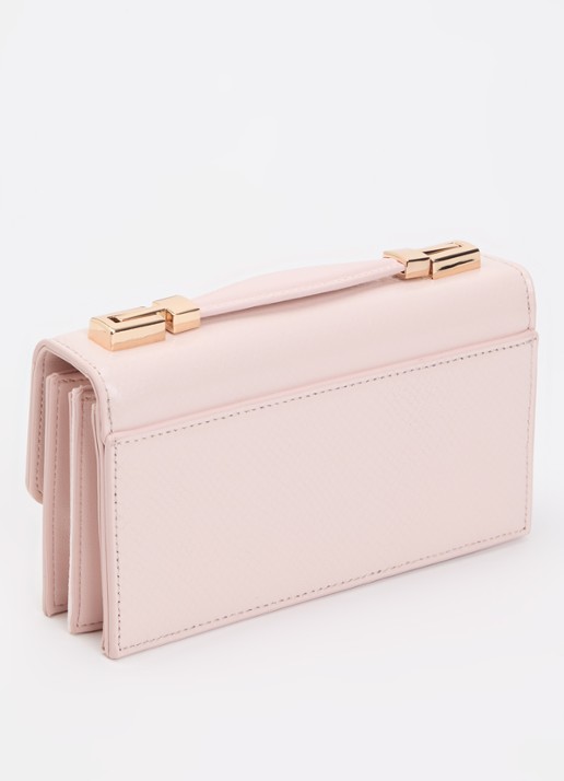 Dune London Billed crossbodytas - achterkant lichtroze