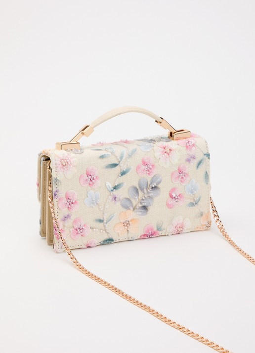 Dune London Billed crossbodytas - achterkant 2 ivoor
