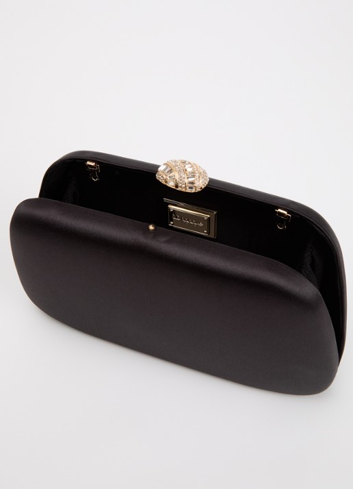 Dune London Binding clutch met afneembare schouderriem - detail 3 diepzwart