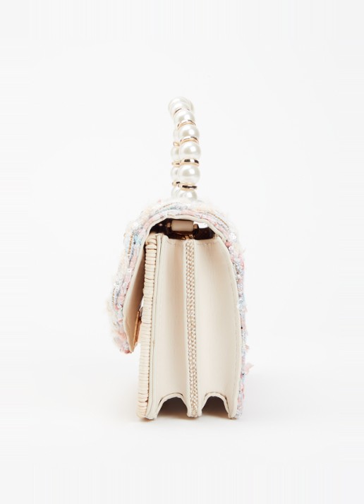 Dune London Blooms crossbodytas met afneembare schouderriem - detail 3 roze