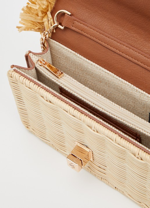 Dune London Blooms crossbodytas met afneembare schouderriem - detail 3 beige