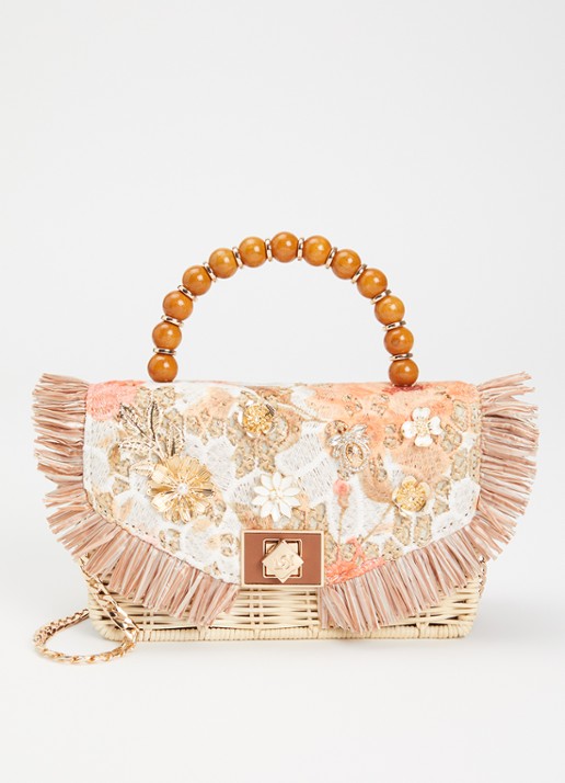 Dune London Blooms crossbodytas met afneembare schouderriem