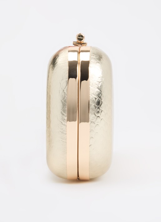 Dune London Body clutch van leer - detail 2 goud