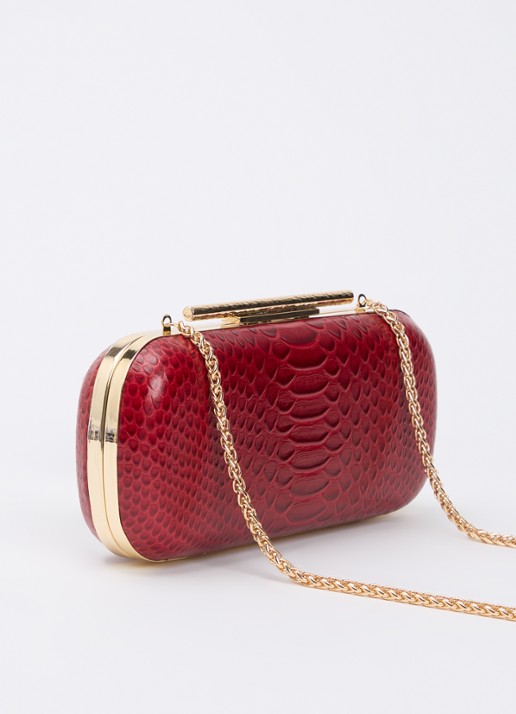 Dune London Body clutch - achterkant 4 donkerrood