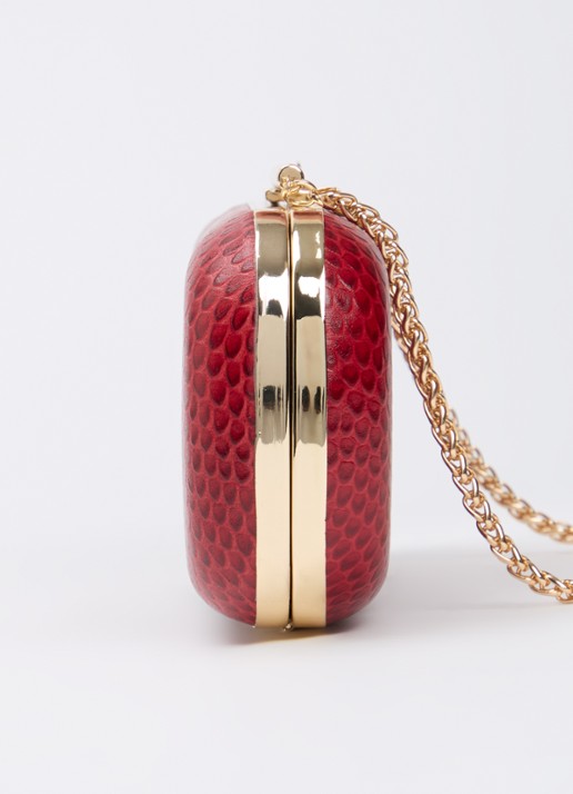 Dune London Body clutch - detail 2 donkerrood