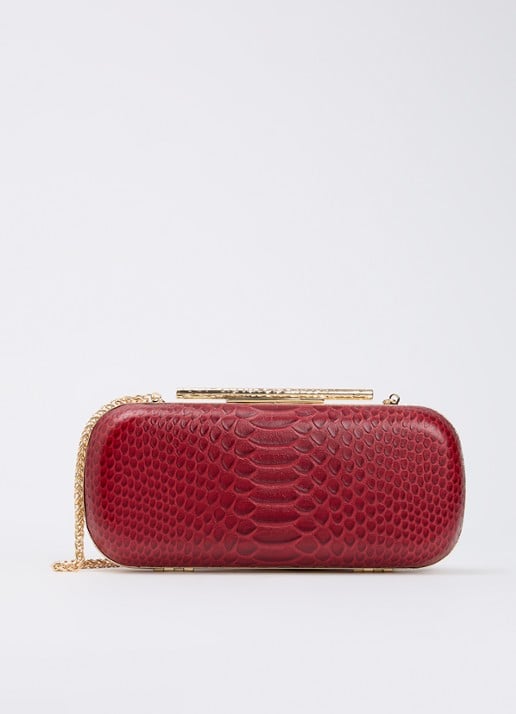 Dune London Body clutch - voorkant 5 donkerrood