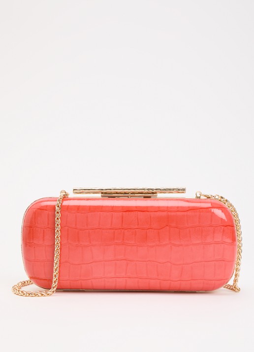 Dune London Body clutch - voorkant 2 koraalroze