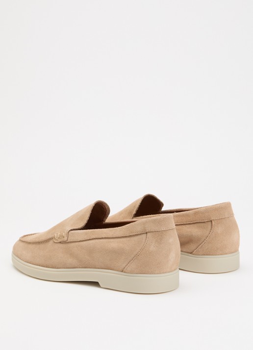 Dune London Boltman loafer van leer - achterkant 5 beige