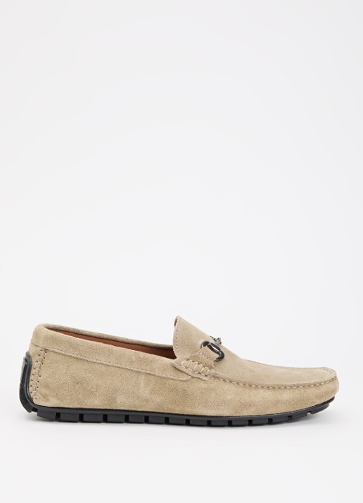 Dune London Brackon mocassins van leer