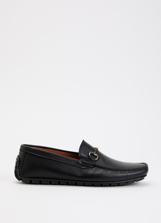 Dune London Brackon mocassins van leer