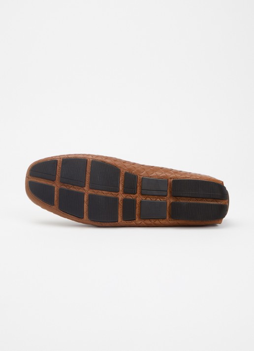 Dune London Bradlay moccasin van leer - detail 5 bruin