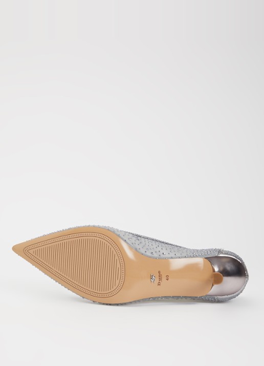 Dune London Brivelle pump van mesh met strass - detail 3 grijs