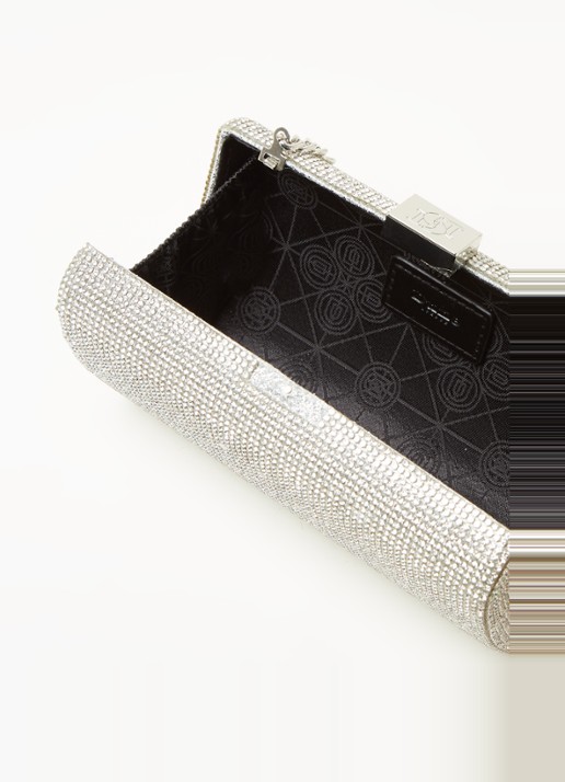 Dune London Bryannies clutch met strass - detail 3 zilver
