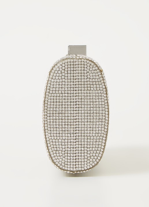 Dune London Bryannies clutch met strass - detail 4 zilver