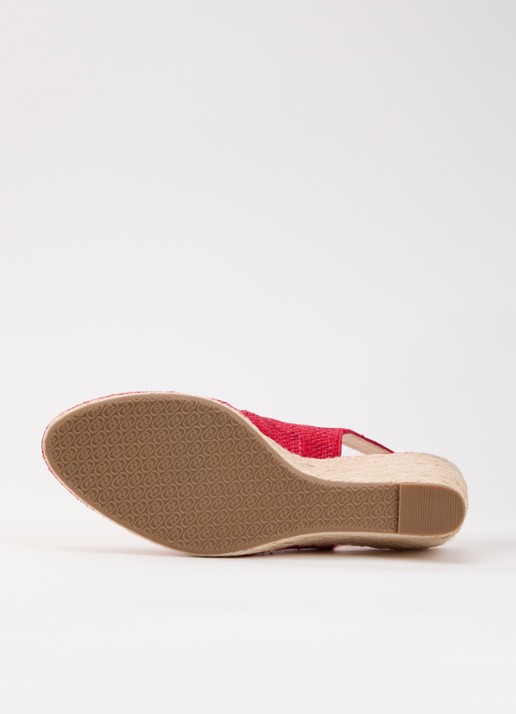 Dune London Capable sleehak van leer met metallic finish - detail 5 rood
