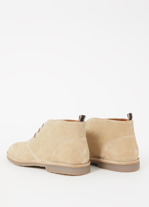 Dune London Cashed veterschoen van leer  - achterkant 3 beige