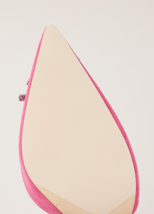 Dune London Casis slingback van suède - detail 5 roze