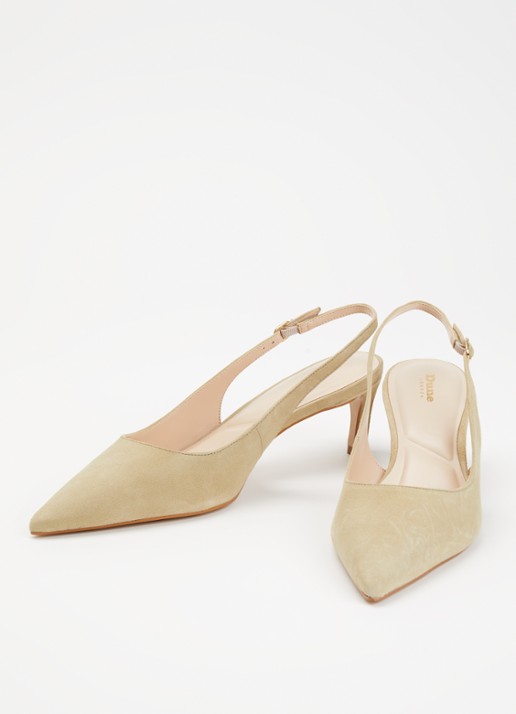 Dune London Celinna slingback van lakleer - detail 2 lindegroen