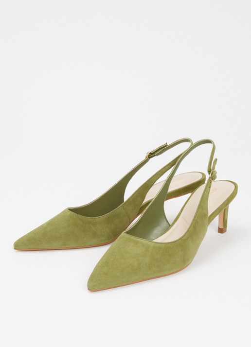 Dune London Celinna slingback van lakleer - detail 3 groen
