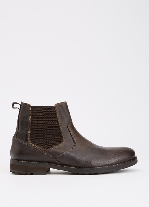 Dune London Champy chelsea boot van leer