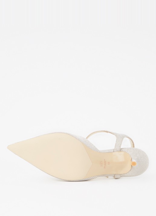 Dune London Channel sandalette met strass - detail 5 zilver