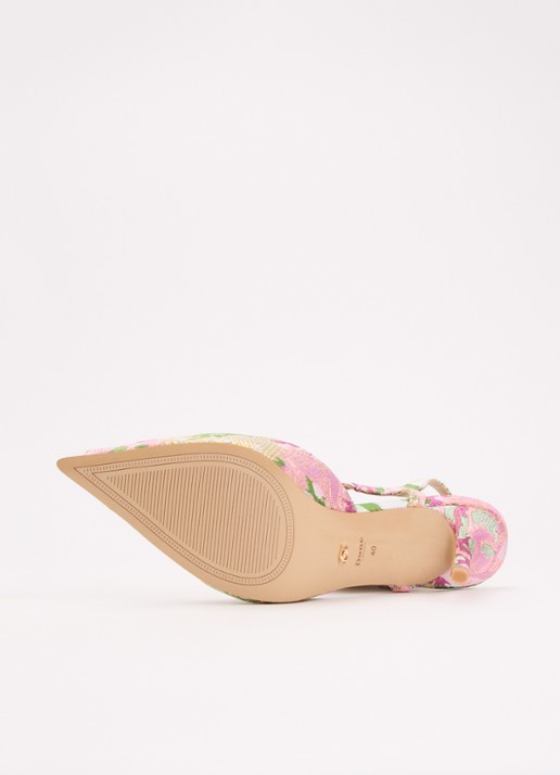 Dune London Channel sandalette met strass - detail 5 roze